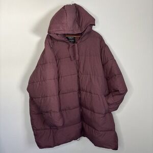 Torrid Hooded Longline Puffer Jacket Plus size 6X Purple